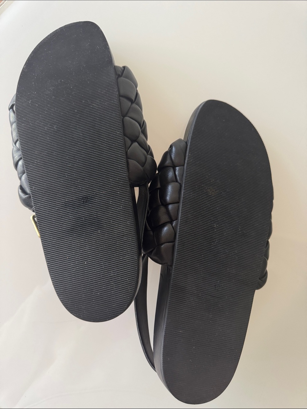 Loeffler Randall Benton Woven Slingback Sandal Black Size 12 - Picture 12 of 13